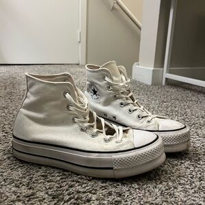 Converse Women's Off-White High-Top Sneakers